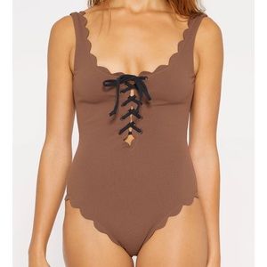 Marysia xs long torso palm spring the Malloy in coco/black brand new with tags